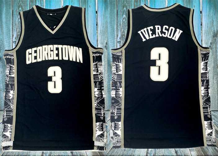 Georgetown University Hoyas 3 Allen Iverson Navy College Basketball Jersey,We sell and wholesale Georgetown University Hoyas 3 Allen Iverson Navy College Basketball Jersey on line form chian!